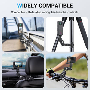 Nouveau support pour caméra sportive, support d'enregistrement pour moto et VTT, peut également être utilisé comme support de bureau ou <span class=keywords><strong>pince</strong></span> de <span class=keywords><strong>fixation</strong></span> pour voiture - Product Image 5