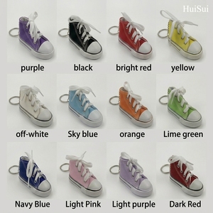 Nuevo Llavero de Lona con Diseño de Stitch de Dibujos Animados, Llavero de Perro, Regalos para <span class=keywords><strong>Mujer</strong></span>, Mini Llavero Colgante de Zapatos Pequeños de Lona - Product Image 1