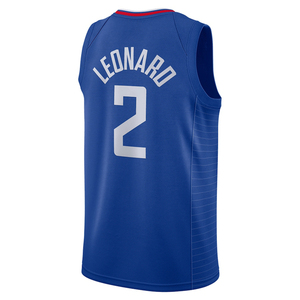 Herenkleding # 2 Leonard LA Jersey op maat gemaakte basketbaloverhemden Geborduurde jeugduniformen Sportkleding met logo's Hot-press - Product Image 2