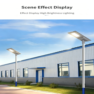 Aluminum <b>LED</b> Solar Street <b>Light</b> 5000K IP65 Waterproof Integrated Outdoor Lighting <b>Motion</b> <b>Sensor</b> 300W Type III - Product Image 5