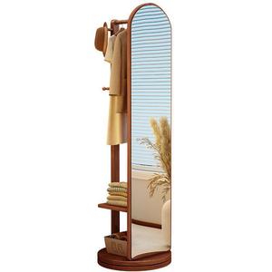 Staffa girevole moderno in legno massiccio <span class=keywords><strong>specchio</strong></span> da pavimento con <span class=keywords><strong>appendiabiti</strong></span> <span class=keywords><strong>specchio</strong></span> in legno per soggiorno - Product Image 5
