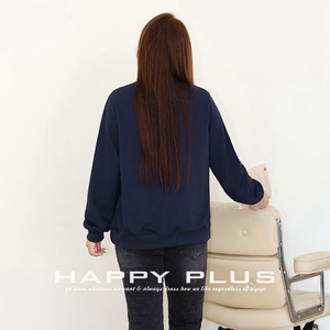 เสื้อสเวตเตอร์มีฮู้ดผู้หญิงแฮปปี้ พลัสสีเทาเฮเทอร์ ลายสัตว์ พลัสไซส์ N9026 คอกลมแบบถักลำลอง - Product Image 4