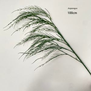 Venta al por mayor verde Mori simulación Monet boda arreglo floral dragón hierba al aire libre césped decoración para ocasiones de Pascua - Product Image 6