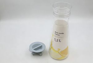 Jarra de Agua Transparente Yama de 1.2L, Jarra para Bebidas de PP PET con Tapa, Recipiente Ligero para Bebidas para Uso Doméstico - Product Image 3