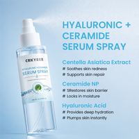 Sérum en spray à l'acide hyaluronique et aux céramides, hydratation intense, réparation de la barrière cutanée, anti-âge, brume pour le visage à usage quotidien, pour tous types de peau