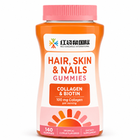 Gummies de Collagène et Biotine Personnalisées OEM ODM Marque Privée 100 mg Agrumes Tropicaux Formule Sur Mesure Vente en Gros