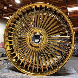 Staggered Wire Rims 20 22 24 26 Inch 20x8 22x8 24x10 72 150 204 100 <strong>Spokes</strong> Standard Cross Straight Golden Gold <strong>Spoke</strong> Wire <strong>Wheel</strong> - Product Image 6