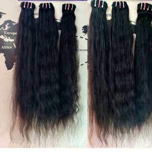 100% Natural Black Virgin Raw Hair From India High Quality Temple-Sourced Braiding Hair in Beauty <b>Body</b> <b>Wave</b> & Kinky Curl Styles - Product Image 1