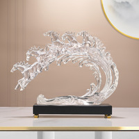 Figura Decorativa de Resina Epoxi de Alta Gama, Personalizada, Escultura de Arte Popular, Adorno Coleccionable para Sala de Estar, Oficina, Regalo de Inauguración de Casa
