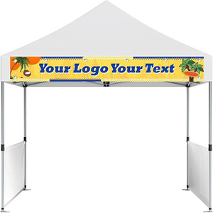 Tentes de réception robustes sur mesure 10x10 avec parois latérales et drapeaux, abri pliable sur mesure 10x12, 20x20 - Product Image 4