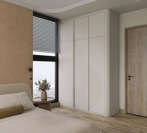 Tenue d'appartement Armoire de luxe en bois massif français personnalisée Penderie de style crème française Armoire d'hôtel et de villa - Product Image 1