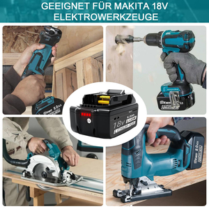 อะไหล่เปลี่ยน BL1860B 6.0Ah 18V สำหรับแบตเตอรี่ Makita BL1860 BL1860B BL1850 BL1840B LXT-400พร้อมไฟ LED - Product Image 6