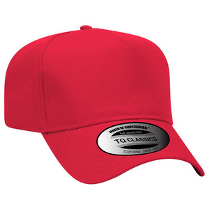 TCAP Custom 5 Panel Red <b>Plain</b> Outdoor Fishing Youth Baseball <b>Cap</b> - Product Image 2