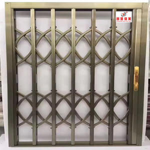 Puerta de Casa de acero inoxidable antirrobo Puerta de tracción Puerta de acordeón rejillas de seguridad retráctiles para puerta - Product Image 5