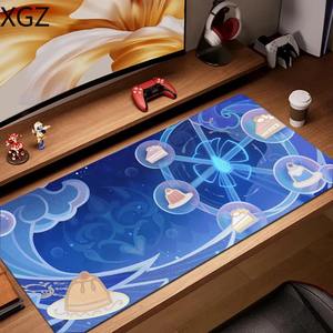 <span class=keywords><strong>Genshin</strong></span> <span class=keywords><strong>Impact</strong></span> Character Pattern Stylish Cool PC Gaming Mouse Mats Gamer Mats Teclado Pad Mat Laptop Office Carpet 900X400 - Product Image 3
