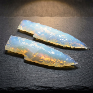 Nouvelle lame de couteau en opalite de 5 pouces en forme de pointe de flèche, artisanat en pierres précieuses faites à la main, pierres de Reiki, cadeau Feng Shui, pierres semi-précieuses - Product Image 3