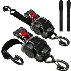 Lot de 2 sangles d'arrimage à <span class=keywords><strong>cliquet</strong></span> rétractables camouflage de 1 pouce x 12 pieds pour moto, VTT, UTV et remorque – Offre spéciale <span class=keywords><strong>Amazon</strong></span> - Product Image 2