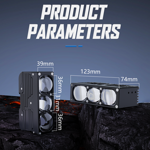 Luces LED S3P de 95 Vatios, Súper Brillantes, para Parrilla Delantera de Auto, Todoterreno, 6000K 3000K, <span class=keywords><strong>Bi</strong></span>-LED, Tres Lentes - Product Image 4