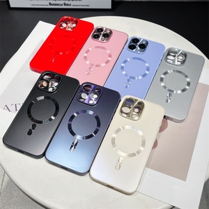 Nueva Funda Protectora para Cámara con Cargador Inalámbrico, Funda de Vidrio Ag Silicona Mate para iPhone 15 14 13 12 11 Pro Max - Product Image 1