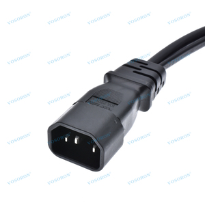 IEC 320 C14 Nam để C5 & C7 Y chia dây điện IEC 320 C14 để C7/C5 Y chia ngắn Power Adapter dây - Product Image 5