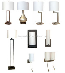 Industrial Design Style Iron and Fabric Table Lamp LED Wall and Desk Lamp with Linen Shade for Hotel Lighting Floor Light - Product Image 2