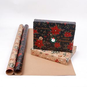 Hot Factory Selling Luxury Christmas Holiday Gift Wrap 50*70cm <b>Roll</b> <b>Paper</b> for Packaging Gift <b>Wrapping</b> <b>Paper</b> - Product Image 4