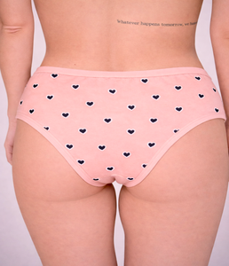 Braguitas de Cintura Media para Mujer, con Estampado de Corazón de Durazno, Cintura Elástica Exterior, Suaves, Elásticas, Cómodas y Transpirables - Product Image 6