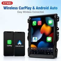 Autoradio Android vertical 12,1 pouces pour Chevrolet Malibu 2012-2015, CarPlay sans fil, Android Auto, GPS, unité principale stéréo, 2 Go + 64 Go