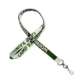 カスタム15mm幅 ランヤード昇華シルクスクリーン印刷ロゴ入り ポリエステル＆ナイロン製IDバッジランヤード 展示会用 - Product Image 3