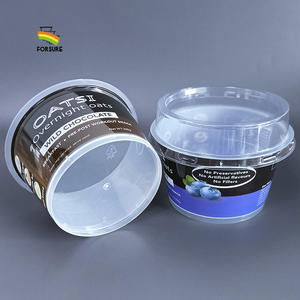 IML – pot à <span class=keywords><strong>yaourt</strong></span> rond de 200 ml, récipient en plastique pour la nuit, emballage <span class=keywords><strong>d</strong></span>'<span class=keywords><strong>avoine</strong></span>, tasse à <span class=keywords><strong>yaourt</strong></span> jetable transparente de 7 oz - Product Image 5