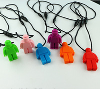 Collier à mâcher tendance en silicone de qualité alimentaire, jouet de dentition pour bébé de plus de trois mois, pendentif robot pour enfants sensoriels