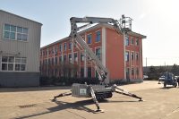 Mini-nacelle articulée électrique compacte autopropulsée de 10m à 24m avec télécommande
