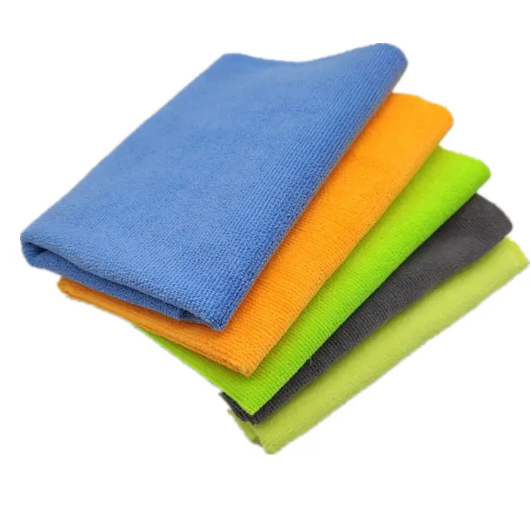 Wholesale Microfiber Bulk Detail Cloth Car Cleaning Cloth Car Care Wash Towel for All Purpose Edgeless Microfiber Light Blue