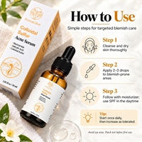 Sérum Visage Purifiant Anti-Acné et Anti-Imperfections au Soufre Colloïdal Fermenté, Niacinamide et Acide Salicylique pour le Contrôle du Sébum et la Purification des Pores