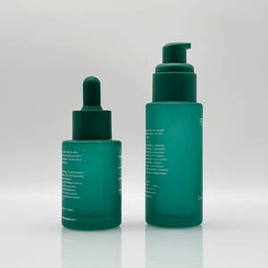 Wholesale 30ml 50ml 100ml Cosmetic Packaging Container Set Empty Skincare Lotion Glass <b>Bottle</b> - Product Image 3