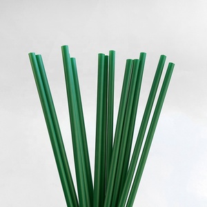 100% Bio degradable and Compostable PLA 8mm Black Bioplastic Straw