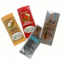 Sacs d'emballage en plastique imprimé numériquement, thermoscellables, pour barres chocolatées, biscuits, noix énergétiques, champignons, chocolat, en feuille de Mylar
