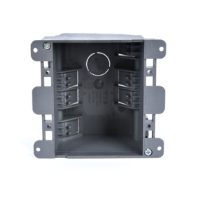 YHBD2001: TWO-GANG PLASTIC OLD WORK WALL ELECTRICAL BOX WITH WING 25CU.IN, (American standard junction box)