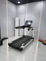Appareil de fitness électrique avec moniteur de fréquence cardiaque sans fil et écran tactile LED pour la salle de sport - Conception pliable