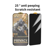 Verre trempé mobile Super X ESD pour iPhone 15 16 Pro Max Protections d'écran de confidentialité pour iPhone 14 13 12 11 Pro Max