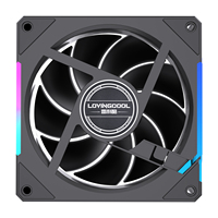 Ventilateur de refroidissement d'air Lovingcool, nouveau style, 120 mm, noir et blanc, ventilateurs de refroidissement d'air RGB, ventilateur de boîtier, refroidissement d'ordinateur de jeu
