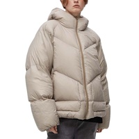 Veste d'hiver personnalisée de haute qualité pour hommes et femmes, en toile épaisse, rembourrée de polyester, respirante, écologique, imperméable et surdimensionnée