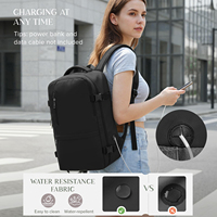 Sac à dos de voyage décontracté minimaliste de grande capacité, personnalisable/OEM, multifonctionnel, imperméable, pour ordinateur portable