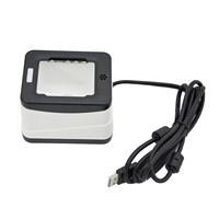 Escáner de Código de Barras para Supermercado, Lector de Códigos QR 2D USB de Escritorio para Pagos, HS-2001D