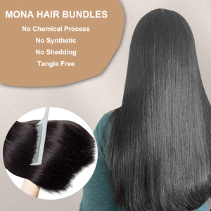 Extensiones <span class=keywords><strong>de</strong></span> Cabello Liso, Trama <span class=keywords><strong>de</strong></span> Cabello Suave <span class=keywords><strong>de</strong></span> 26 Pulgadas <span class=keywords><strong>de</strong></span> Largo, Cabello Humano Liso con Cutícula Alineada, Cabello Humano Liso <span class=keywords><strong>de</strong></span> Raíz a Punta - Product Image 3