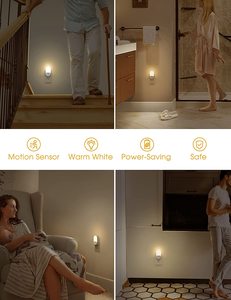 LOHAS 0.6W Mini <strong>Motion</strong> <strong>Sensor</strong> 3000K/6000K Warm White 2-level Brightness <strong>Sensor</strong> Wall Plug <strong>Motion</strong> <strong>Sensor</strong> <strong>LED</strong> Night <strong>Light</strong> for Kids - Product Image 5