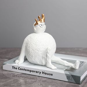 Contemporanea altra figurina simpatica pupazzo di neve per bambini scultura a buon mercato ornamenti moderni resina decorazione della <span class=keywords><strong>casa</strong></span> - Product Image 2