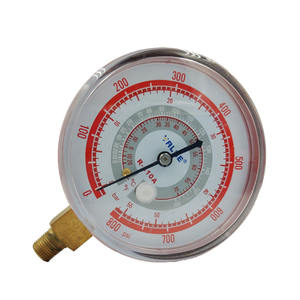 เกจวัดแรงดันน้ำยาแอร์ ขนาด 4 นิ้ว สีแดง <span class=keywords><strong>800psi</strong></span> สำหรับน้ำยา R134a R410A R407C ราคาโรงงาน - Product Image 1