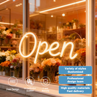 Enseigne néon LED personnalisée pour l'extérieur et l'intérieur, sans MOQ, livraison directe, enseignes néon flexibles pour votre nom