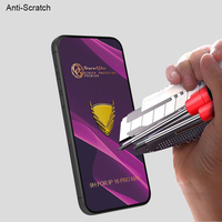 Protection d'écran en verre trempé haute résistance 9H anti-statique incurvée grande taille OG Purple 120C pour téléphones mobiles Redmi Note 12 Pro/13R